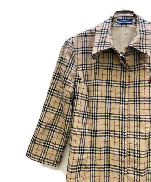 BURBERRY BLUE LABEL（バーバリー ブルー レーベル）BURBERRY BLUE LABEL (バーバリーロンドンブルーレーベル) 長袖ワンピース ベージュ サイズ:38の古着・服飾アイテム