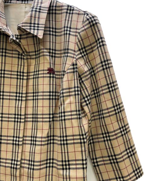 BURBERRY BLUE LABEL（バーバリー ブルー レーベル）BURBERRY BLUE LABEL (バーバリーロンドンブルーレーベル) 長袖ワンピース ベージュ サイズ:38の古着・服飾アイテム