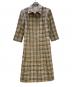 BURBERRY BLUE LABEL（バーバリーロンドンブルーレーベル）の古着「長袖ワンピース」｜ベージュ