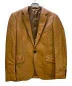 PAUL SMITHポールスミス）の古着「レザージャケット」｜ブラウン