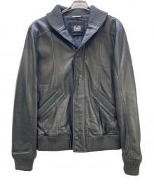 DOLCE & GABBANA（ドルチェ＆ガッバーナ）の古着「レザージャケット」｜ブラック