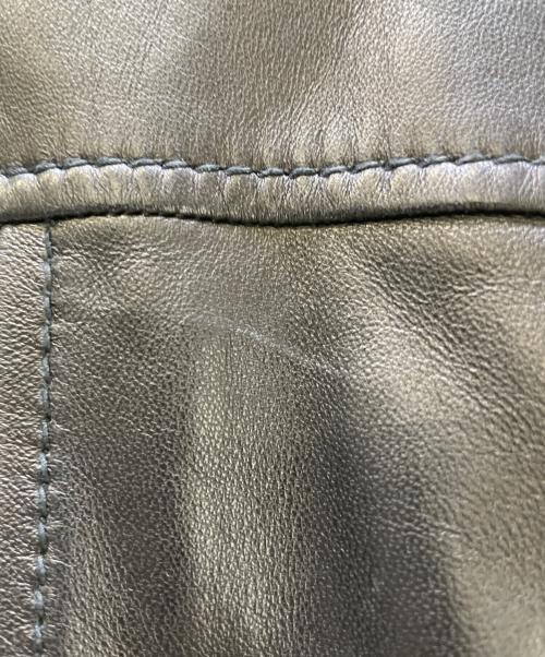 DOLCE & GABBANA（ドルチェ＆ガッバーナ）DOLCE & GABBANA (ドルチェ＆ガッバーナ) レザージャケット ブラック サイズ:50の古着・服飾アイテム