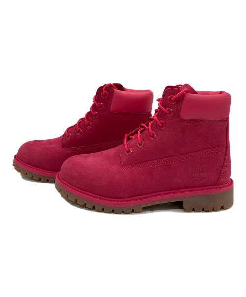 Timberland（ティンバーランド）Timberland (ティンバーランド) ショートブーツ ６インチプレミアムウォータープルーフブーツ ショッキングピンク サイズ:22.5の古着・服飾アイテム
