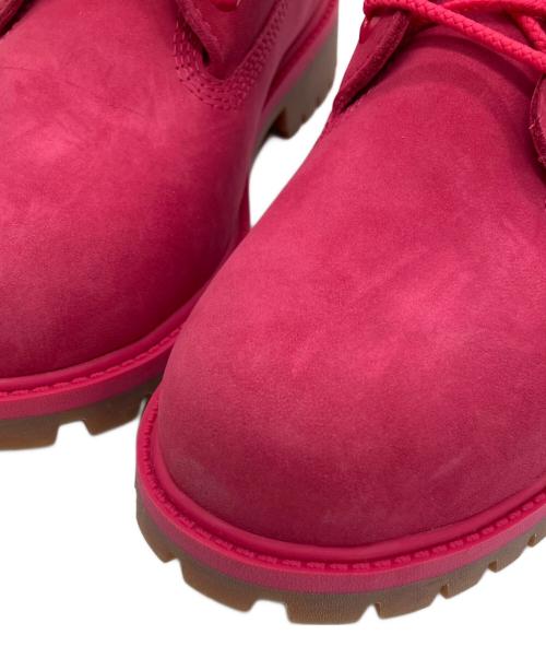 Timberland（ティンバーランド）Timberland (ティンバーランド) ショートブーツ ６インチプレミアムウォータープルーフブーツ ショッキングピンク サイズ:22.5の古着・服飾アイテム