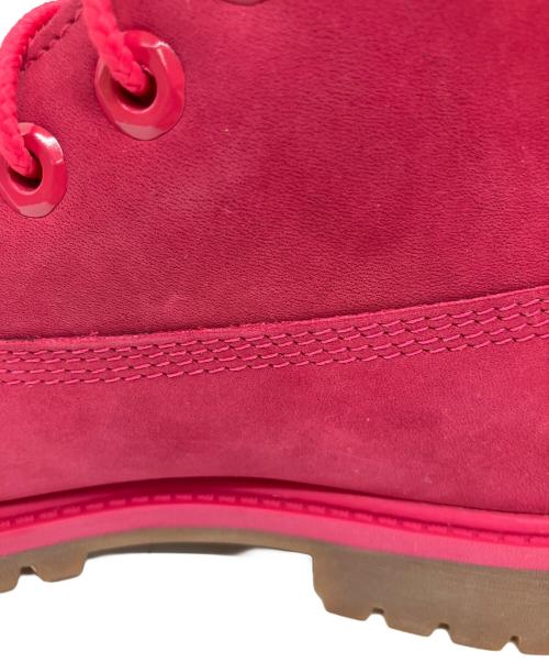 Timberland（ティンバーランド）Timberland (ティンバーランド) ショートブーツ ６インチプレミアムウォータープルーフブーツ ショッキングピンク サイズ:22.5の古着・服飾アイテム
