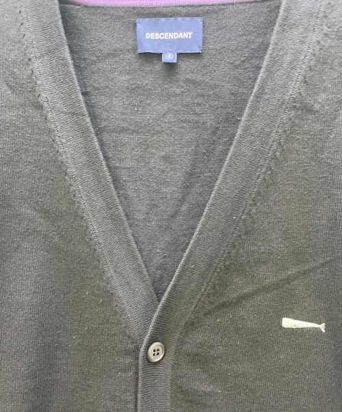 DESCENDANT（ディセンダント）DESCENDANT (ディセンダント) NURSE KNIT CARDIGAN ブラック サイズ:4の古着・服飾アイテム