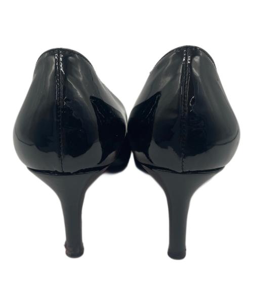 Christian Louboutin（クリスチャン・ルブタン）Christian Louboutin (クリスチャン・ルブタン) エナメルパンプス ブラック×レッド サイズ:36の古着・服飾アイテム