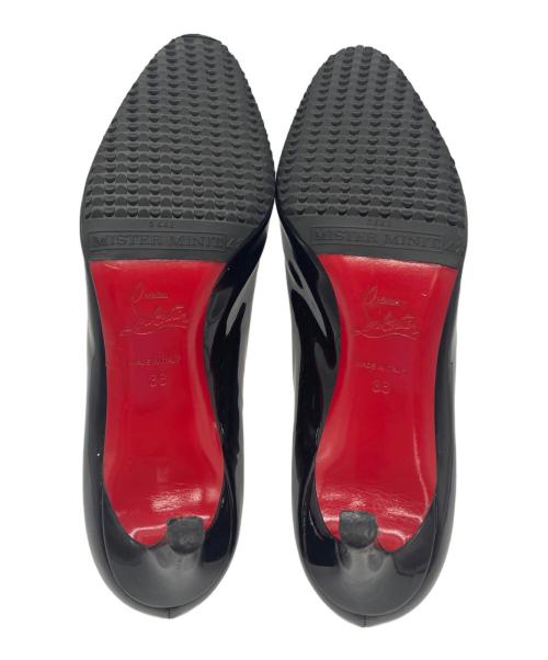 Christian Louboutin（クリスチャン・ルブタン）Christian Louboutin (クリスチャン・ルブタン) エナメルパンプス ブラック×レッド サイズ:36の古着・服飾アイテム