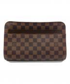 LOUIS VUITTONルイ ヴィトン）の古着「クラッチバッグ ダミエ サンルイ」｜ブラウン