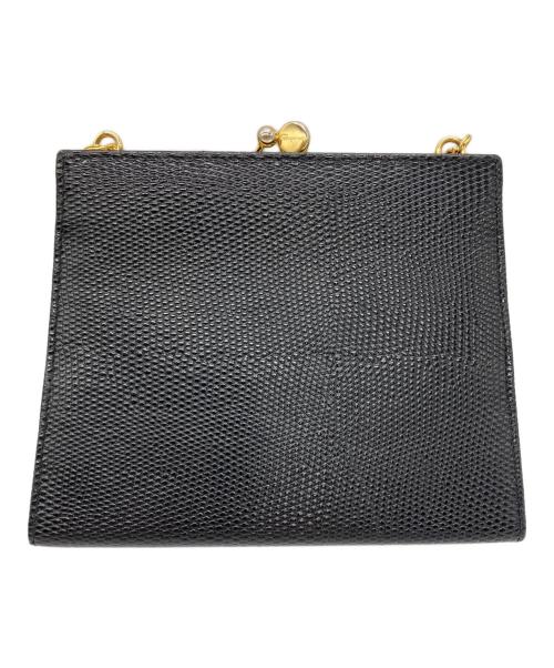 Salvatore Ferragamo（サルヴァトーレ フェラガモ）Salvatore Ferragamo (サルヴァトーレ フェラガモ) チェーンショルダーバッグ ヴァラリボン ブラックの古着・服飾アイテム