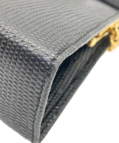 Salvatore Ferragamo（サルヴァトーレ フェラガモ）Salvatore Ferragamo (サルヴァトーレ フェラガモ) チェーンショルダーバッグ ヴァラリボン ブラックの古着・服飾アイテム