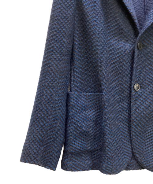 EMPORIO ARMANI（エンポリオアルマーニ）EMPORIO ARMANI (エンポリオアルマーニ) テーラードジャケット ブルー サイズ:52の古着・服飾アイテム
