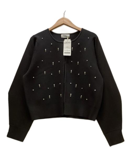 NOLLEY'S（ノーリーズ）NOLLEY'S (ノーリーズ) 厚手カーディガン グレー サイズ:38 未使用品の古着・服飾アイテム