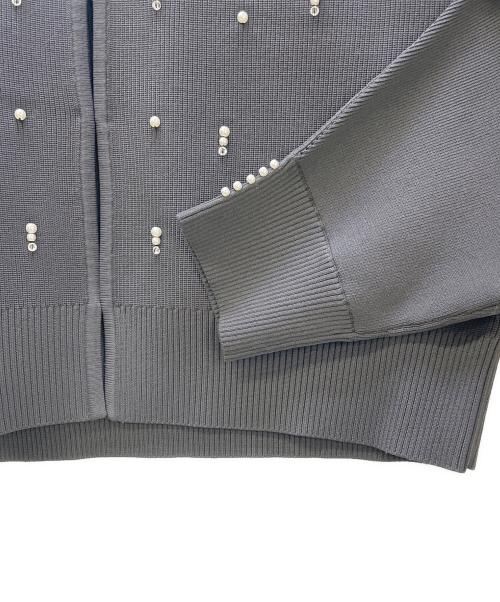 NOLLEY'S（ノーリーズ）NOLLEY'S (ノーリーズ) 厚手カーディガン グレー サイズ:38 未使用品の古着・服飾アイテム