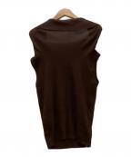 NOLLEY'S sophiノーリーズソフィー）の古着「ノースリーブブラウス」｜ブラウン