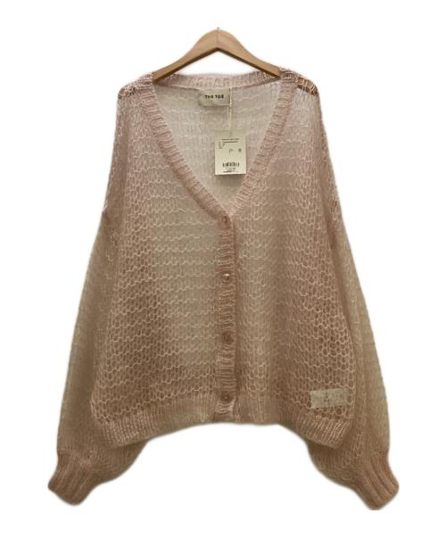THE TOE（ザ・トゥー）the toe (ザ・トゥー) 薄手カーディガン ピンク サイズ:M 未使用品の古着・服飾アイテム