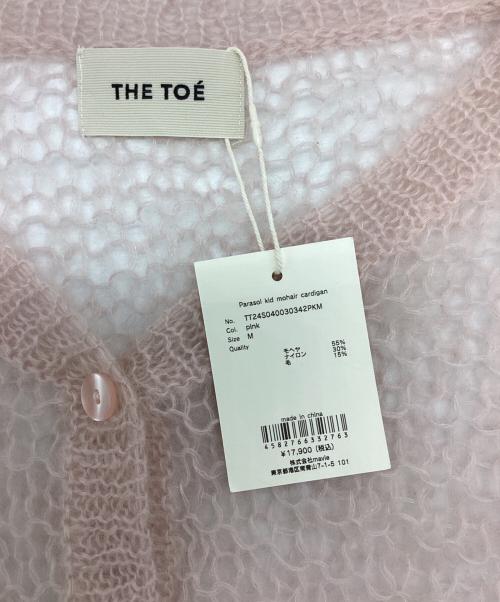 THE TOE（ザ・トゥー）the toe (ザ・トゥー) 薄手カーディガン ピンク サイズ:M 未使用品の古着・服飾アイテム