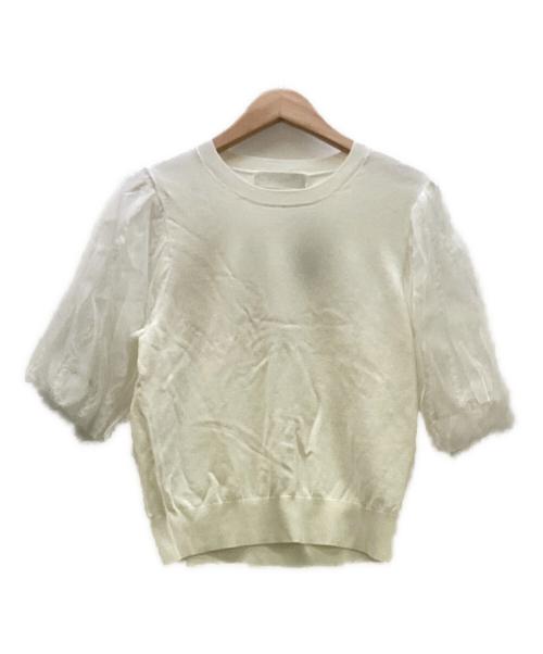 NOLLEY'S sophi（ノーリーズソフィー）NOLLEY'S sophi (ノーリーズソフィー) 半袖ブラウス ホワイト サイズ:38 未使用品の古着・服飾アイテム