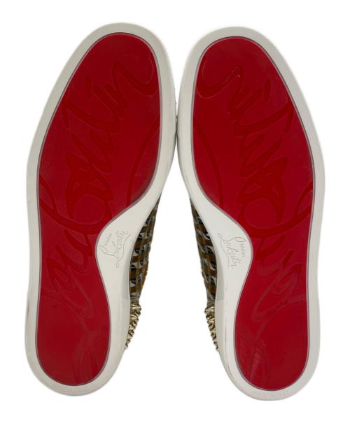 Christian Louboutin（クリスチャン・ルブタン）Christian Louboutin (クリスチャン・ルブタン) ハイカットスニーカー ゴールド サイズ:41の古着・服飾アイテム
