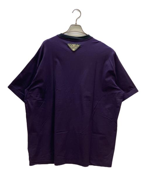 PRADA（プラダ）PRADA (プラダ) 半袖カットソー パープル×グリーン サイズ:Mの古着・服飾アイテム