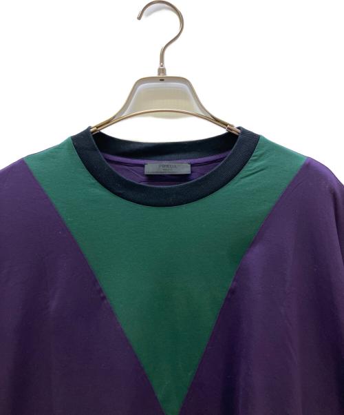 PRADA（プラダ）PRADA (プラダ) 半袖カットソー パープル×グリーン サイズ:Mの古着・服飾アイテム