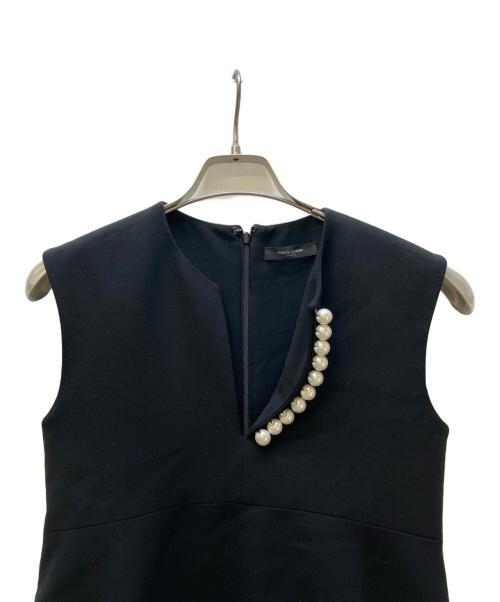 YOKO CHAN（ヨーコチャン）YOKO CHAN (ヨーコチャン) ノースリーブ・キャミソールワンピース ブラック サイズ:36の古着・服飾アイテム