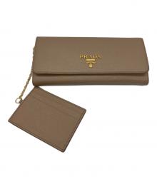 PRADA（プラダ）の古着「長財布」｜ベージュ