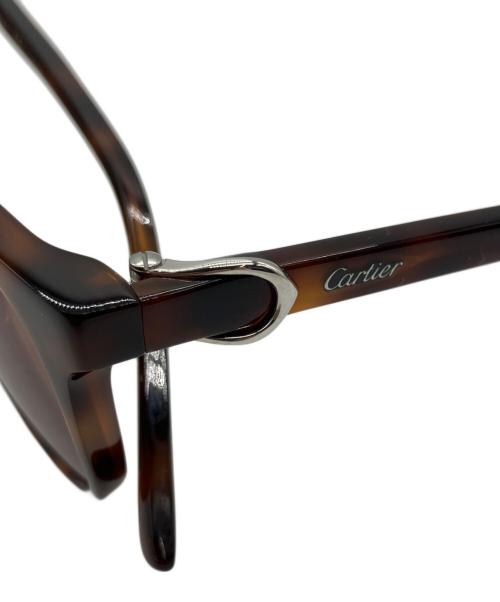 Cartier（カルティエ）Cartier (カルティエ) サングラス シグネチャーC ブラウンの古着・服飾アイテム