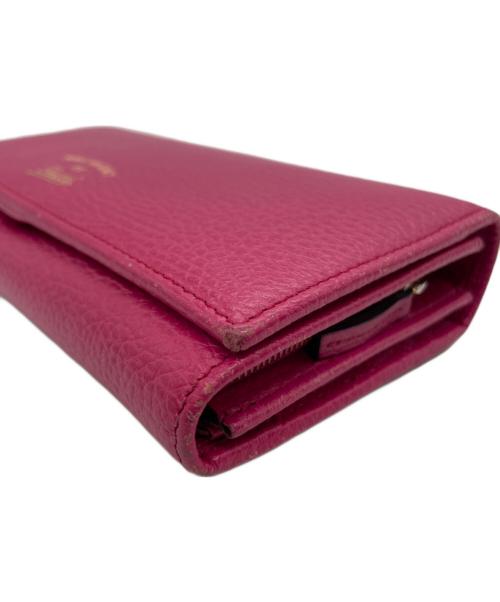 GUCCI（グッチ）GUCCI (グッチ) 長財布 ショッキングピンクの古着・服飾アイテム