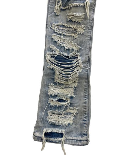 Jaded London（ジェイデッドロンドン）JADED LONDON (ジェイデッドロンドン) クラッシュデニムパンツ ブルー サイズ:W30の古着・服飾アイテム