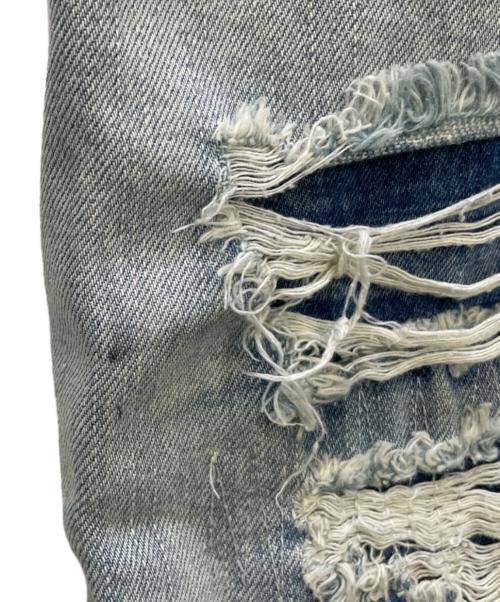 Jaded London（ジェイデッドロンドン）JADED LONDON (ジェイデッドロンドン) クラッシュデニムパンツ ブルー サイズ:W30の古着・服飾アイテム