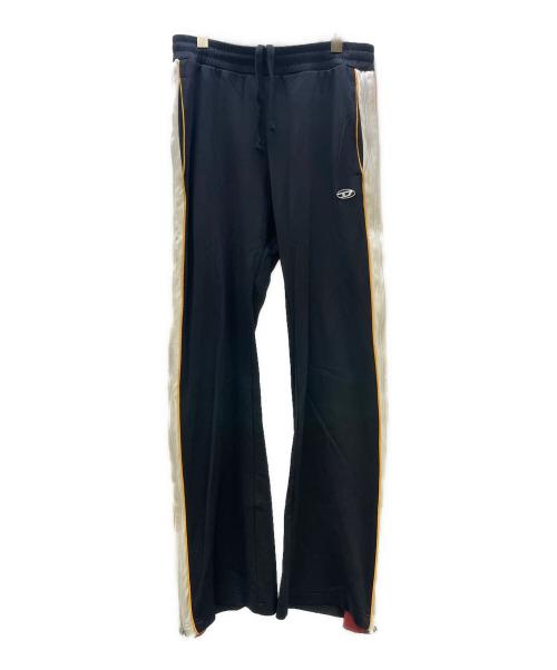 DIESEL（ディーゼル）DIESEL (ディーゼル) トラックパンツ サイドジップ ブラック×ホワイト サイズ:Mの古着・服飾アイテム