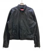 DIESELディーゼル）の古着「ライダースジャケット」｜ブラック