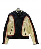 DIESELディーゼル）の古着「レーシングジャケット」｜ブラック×ホワイト
