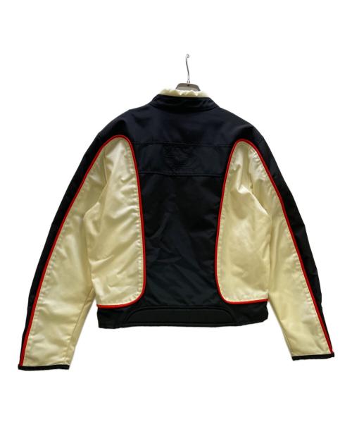 DIESEL（ディーゼル）DIESEL (ディーゼル) レーシングジャケット ブラック×ホワイト サイズ:Lの古着・服飾アイテム