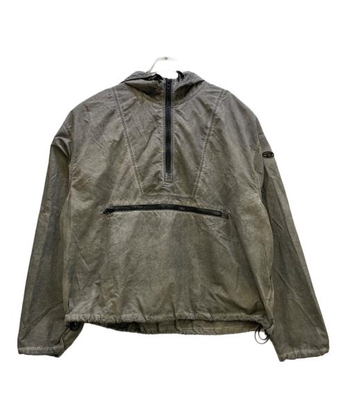 DIESEL（ディーゼル）DIESEL (ディーゼル) ハーフジップジャケット グレー サイズ:46の古着・服飾アイテム