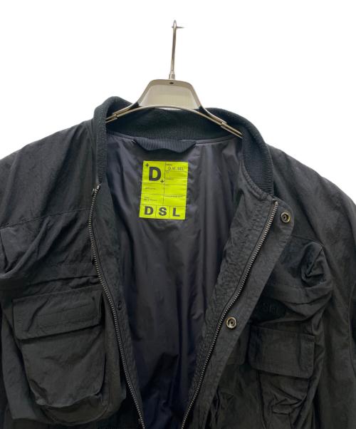 DIESEL（ディーゼル）DIESEL (ディーゼル) ボンバージャケット ブラック サイズ:48の古着・服飾アイテム