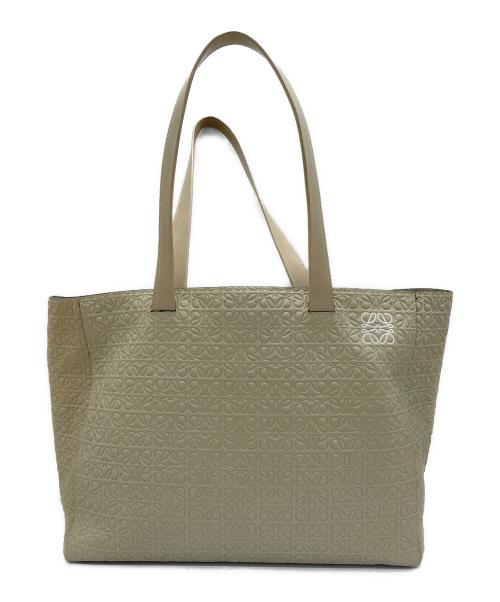 LOEWE（ロエベ）LOEWE (ロエベ) トートバッグ リピートアナグラム アイボリーの古着・服飾アイテム