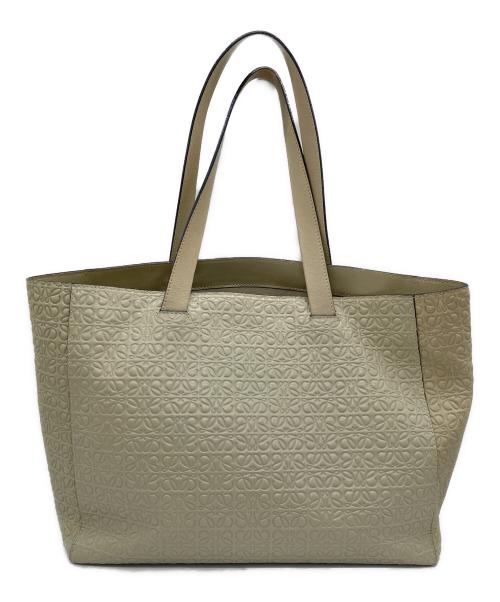 LOEWE（ロエベ）LOEWE (ロエベ) トートバッグ リピートアナグラム アイボリーの古着・服飾アイテム
