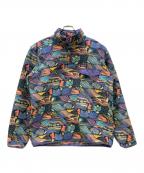 Patagoniaパタゴニア）の古着「フリースジャケット」｜パープル×マルチカラー