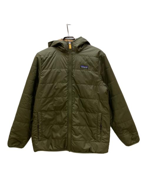 Patagonia（パタゴニア）Patagonia (パタゴニア) Boys' Reversible Ready Freddy Hoody ブラウン×オリーブ サイズ:XLの古着・服飾アイテム