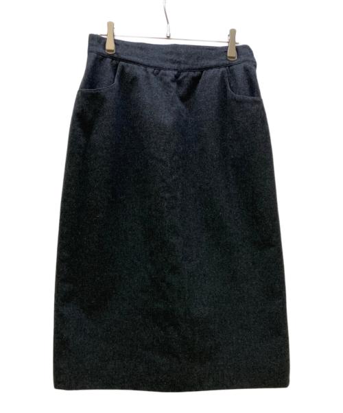 HERMES（エルメス）HERMES (エルメス) ウールスカート グレー サイズ:40の古着・服飾アイテム