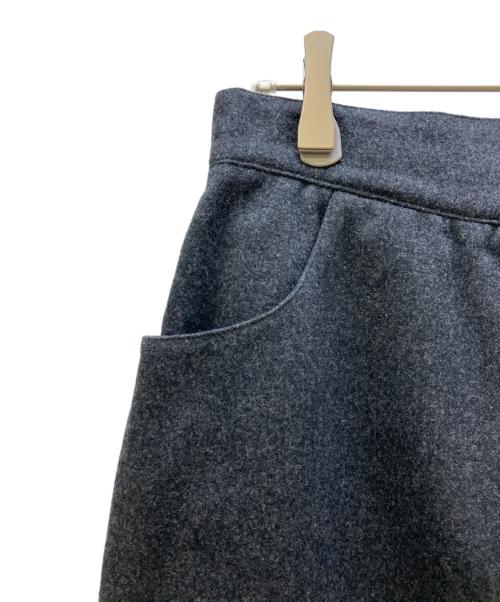 HERMES（エルメス）HERMES (エルメス) ウールスカート グレー サイズ:40の古着・服飾アイテム
