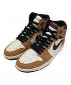 NIKEナイキ）の古着「AIR JORDAN1 RETRO」｜ブラウン×ホワイト