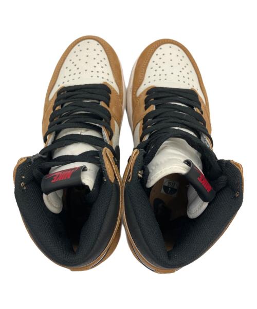 NIKE（ナイキ）NIKE (ナイキ) AIR JORDAN1 RETRO ブラウン×ホワイト サイズ:US7の古着・服飾アイテム