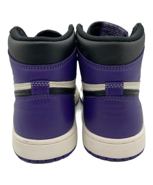 NIKE（ナイキ）NIKE (ナイキ) AIR JORDAN1 RETRO HIGH OG COURT PURPLE パープル×ホワイト サイズ:25の古着・服飾アイテム