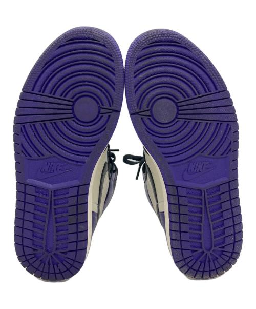 NIKE（ナイキ）NIKE (ナイキ) AIR JORDAN1 RETRO HIGH OG COURT PURPLE パープル×ホワイト サイズ:25の古着・服飾アイテム