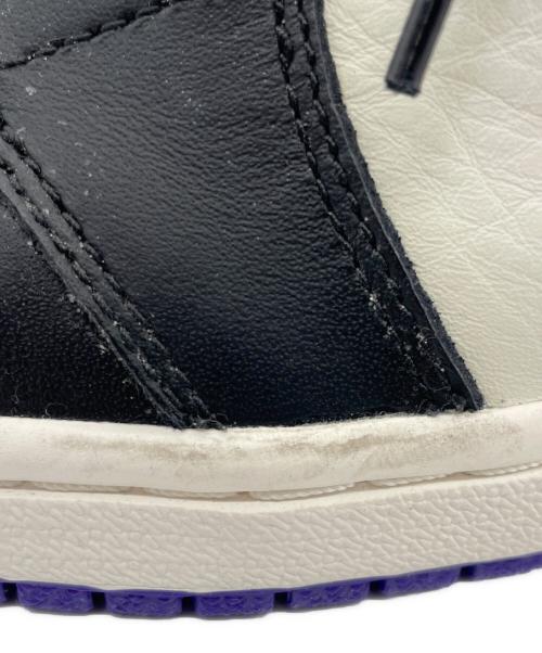 NIKE（ナイキ）NIKE (ナイキ) AIR JORDAN1 RETRO HIGH OG COURT PURPLE パープル×ホワイト サイズ:25の古着・服飾アイテム