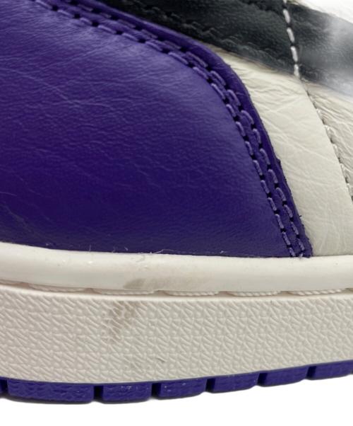 NIKE（ナイキ）NIKE (ナイキ) AIR JORDAN1 RETRO HIGH OG COURT PURPLE パープル×ホワイト サイズ:25の古着・服飾アイテム