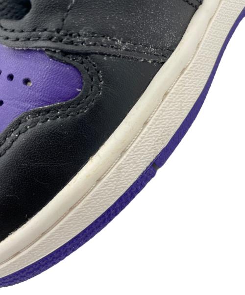 NIKE（ナイキ）NIKE (ナイキ) AIR JORDAN1 RETRO HIGH OG COURT PURPLE パープル×ホワイト サイズ:25の古着・服飾アイテム